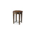 Round Chairside Table Chairside Tables Brown 5