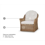 Nantucket Rattan Swivel Chair