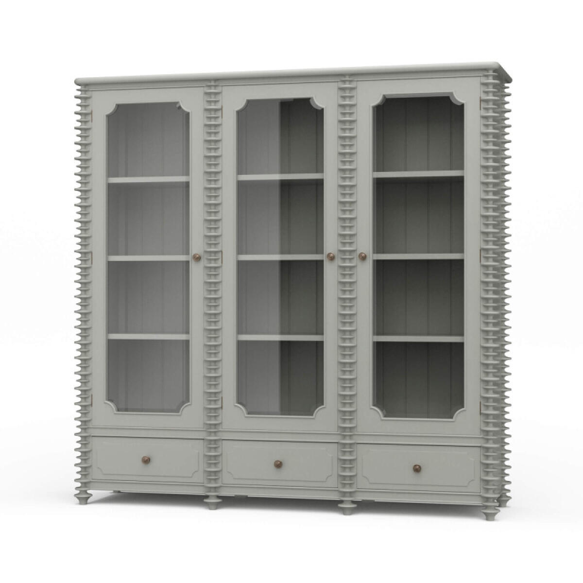 7d45b6cb276f1e50fee28845fe8bde65 Milano Bookcase W/ 3 Glass Doors - Image 1