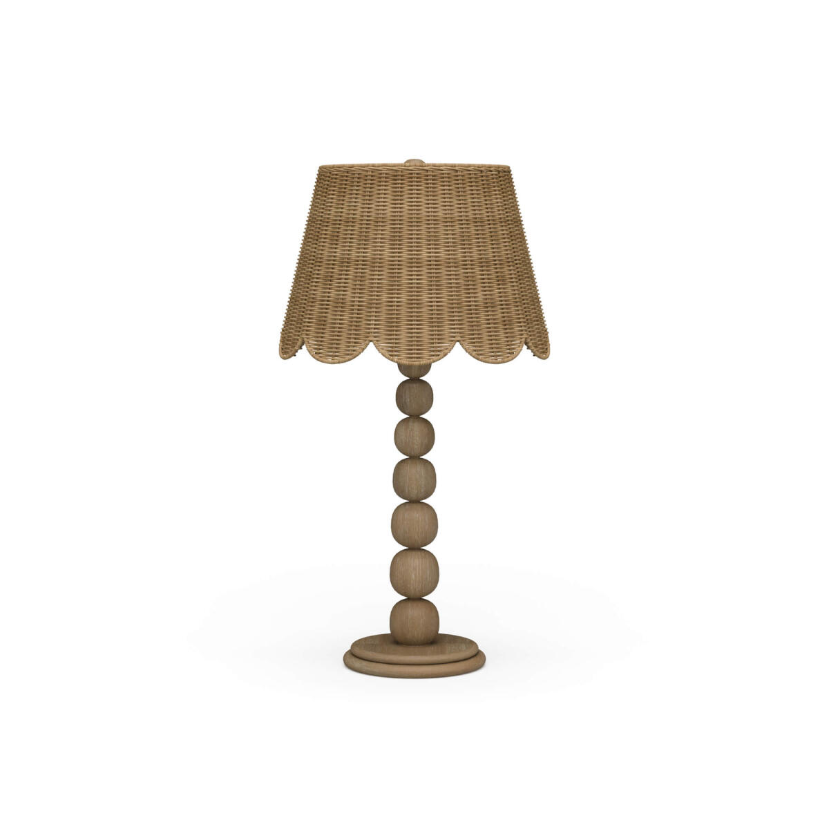 7d47827104742fdce89baffa7ef079f2 Cholet Table Lamp W/ Scalloped Shade - Image 1
