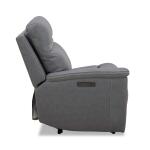 Cooper L Arm Recliner P3 & ZG – Blue Gray Recliners Blue Gray Leather 13