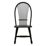 Treasures Sheaf Back Side Chair – Black Chairs & Benches Brown 16