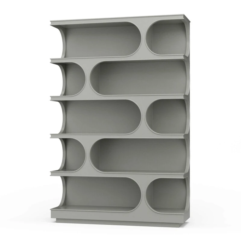 7d5bbeceb09d1eae38834ad1a017afce Vannes Crescent Bookcase - Image 1