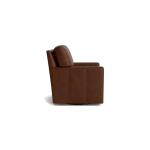 Trent Leather Thin Track Arm Swivel Glider Chair Chairs Bassett Furniture 12