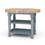 Farmhouse Butcher Block Kitchen Island