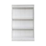 Magnolia Manor 48 Inch Bookcase (RTA) Bookcases Antique White & Weathered Bark 11