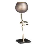 Medium Aubergine Sculptural Trumpet Votive Holder - Image 4
