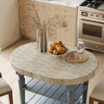 Farmhouse Butcher Block Kitchen Island - Image 2