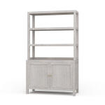 Kagu Open Hutch W/ Raffia Entertainment Stands Bramble 14