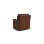 Trent Leather Thin Track Arm Swivel Glider Chair Chairs Bassett Furniture 13