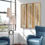 Palma Shadow Boxes, S/3 Wall Decor Gold 12