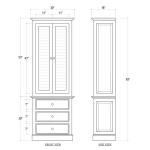 Cottage Tall Shutter Cabinet - Image 9