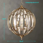 Vicentina, 6 Lt Pendant - Image 5