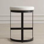 Ivanna Counter Stool, Black - White - Image 5