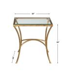 Alayna End Table, Gold - Image 5