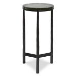 Eternity Indoor-outdoor Accent Table, Gunmetal Chairside Tables Black 15