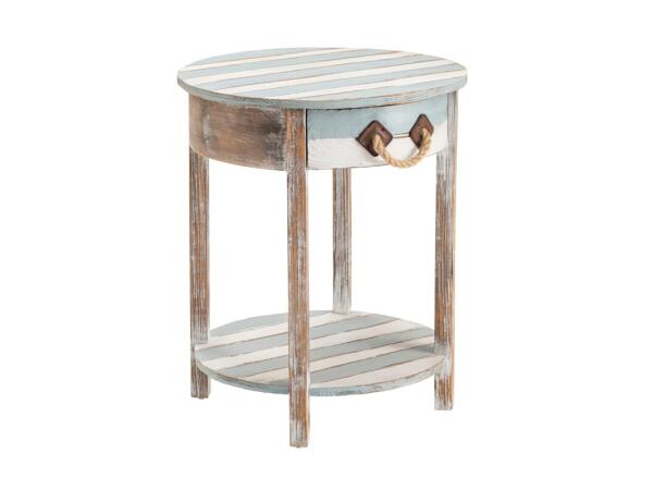 Nantucket Accent Table Chairside Tables Blue