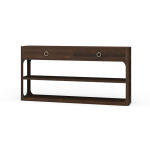 Corte Open Console Table W/ 2 Drawers