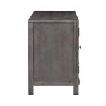 Modern Farmhouse Credenza Office Storage Dusty Charcoal w/ Heavy Distressing 16