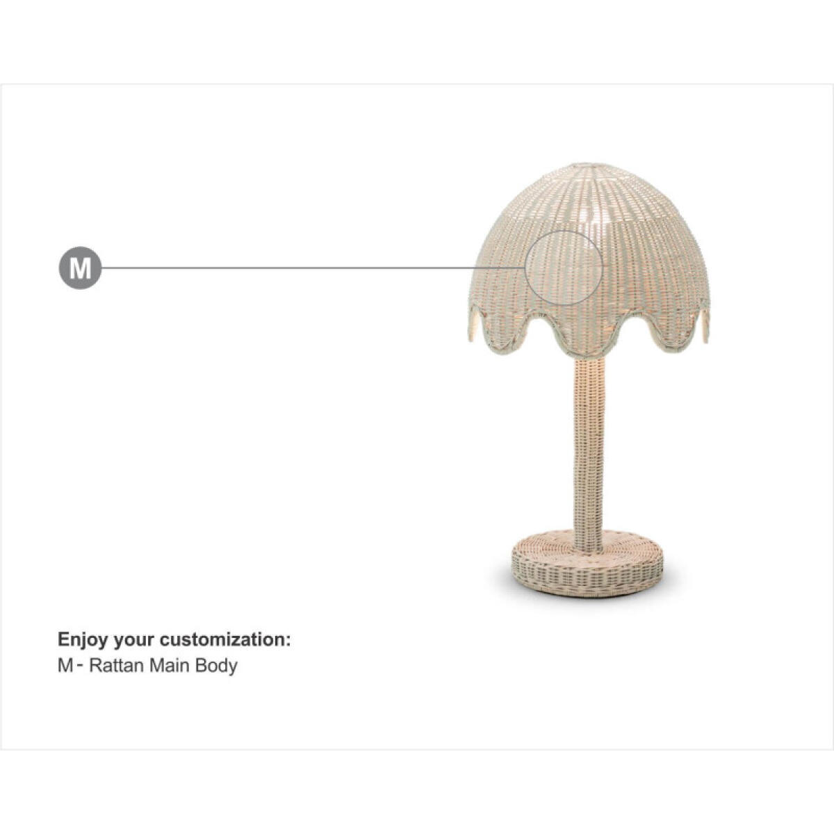 7fc7aa8b4536ee925cc034368359ef49 Scalloped Rattan Table Lamp - Image 1