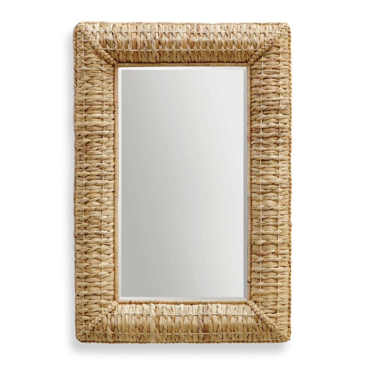 7fc8ef877311f70f4883a47f0e5cbbe3 Twisted Seagrass Rectangle Mirror - Image 1