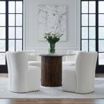 Accent Dining Chair w/ Casters – Ivory Chairs & Benches Chairs & Benches 18