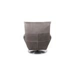 Ranlo Leather Swivel Arm Chair - Image 6