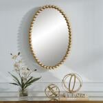 Serna Oval Mirror, Gold - Image 4