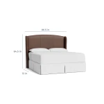 Paris Leather Upholstered Bed - Image 5