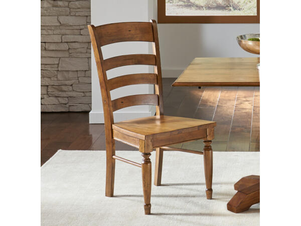 Bennett Ladderback Side Chair – BENSQ255K Chairs & Benches A-America