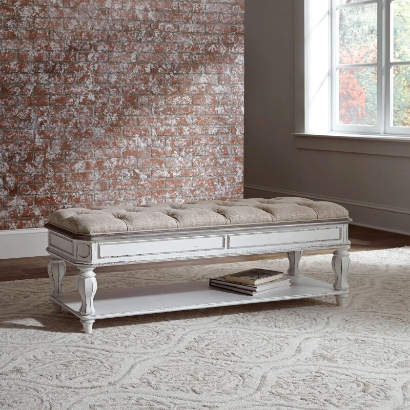 806c1fa94259dd09173ecaef069a6de1 Magnolia Manor Bed Bench - Image 1