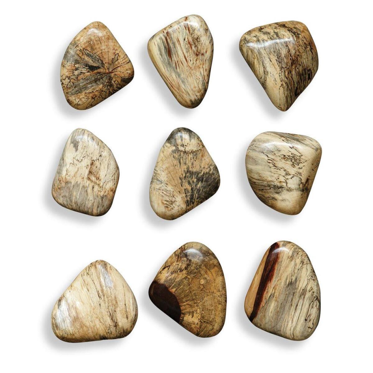 80728bc907f0efe0bfc13269ceb5e4a5 Pebbles Wood Wall Decor, Blonde, S/9 - Image 1