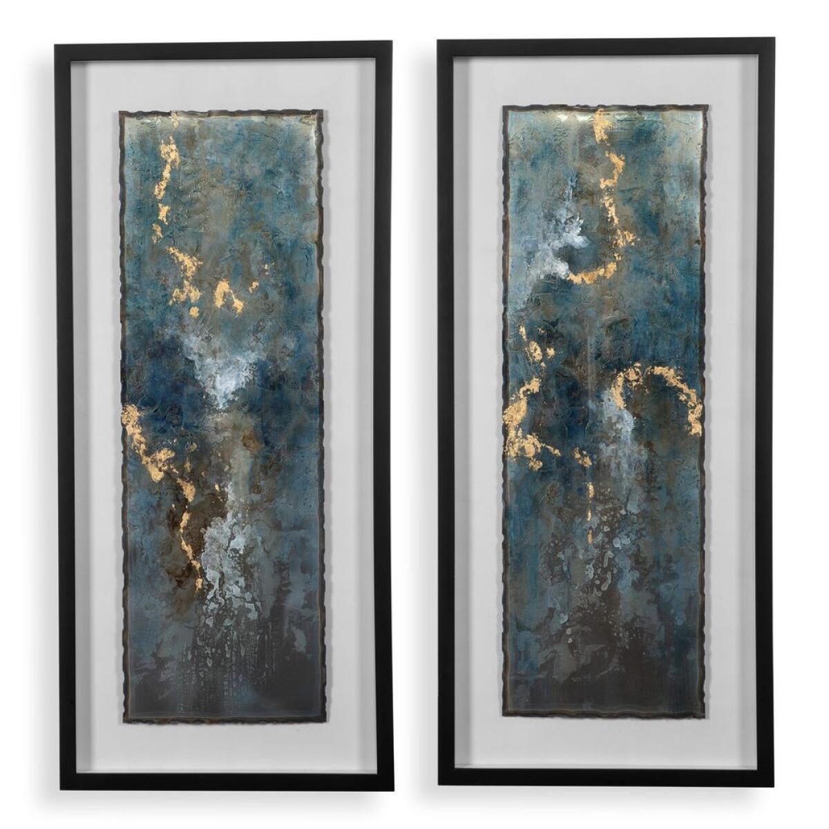 8074bc31101a425013e768c7db44a945 Glimmering Agate Framed Prints, S/2 - Image 1