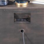 2 Drawer Nightstand With Stone Top Nightstands Brown 16