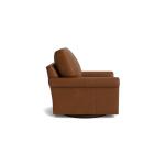 True Custom™ True Custom® Leather Roll Arm Swivel Chair - Image 4