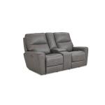 Kenneth Leather Power Reclining Loveseat with Center Console - Image 4