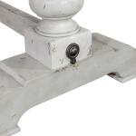 Whitney Trestle Table Base Dining Table Bases Antique Linen w/ Weathered Gray 12