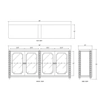 Milano 4 Door Sideboard - Image 8
