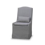 Sierra Slipcovered Dining Chair W/ Castors - Image 5