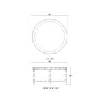 Cholet Round Coffee Table Cocktail & Coffee Tables Bramble 11