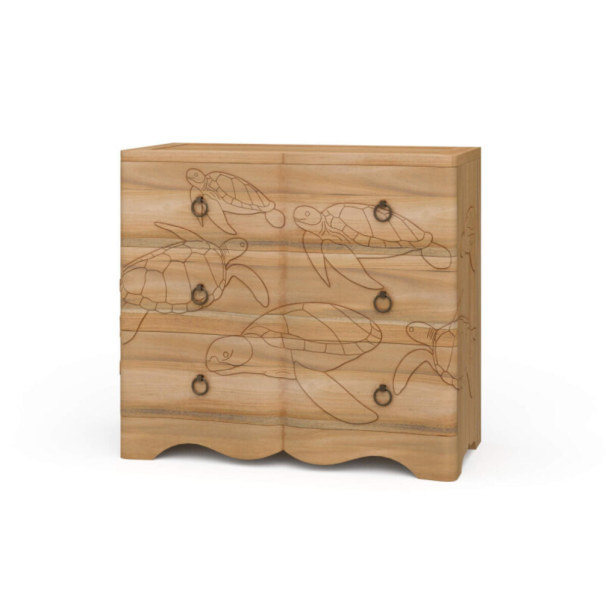 813b30656a1501b48e5f3d59038a83ff Chelonian Turtle 3 Drawer Chest - Image 1