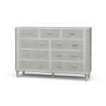 Lexington 9 Drawer Dresser W/ Rattan
