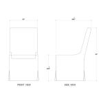 Sierra Modern Slipcovered Dining Chair W/o Castors Chairs & Benches Bramble 21