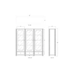 Milano Bookcase W/ 3 Glass Doors - Image 8