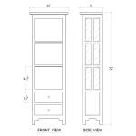 Aries Bookcase W/o Door Bookcases Bookcases 18