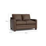 Carolina Leather Track Arm Loveseat - Image 6