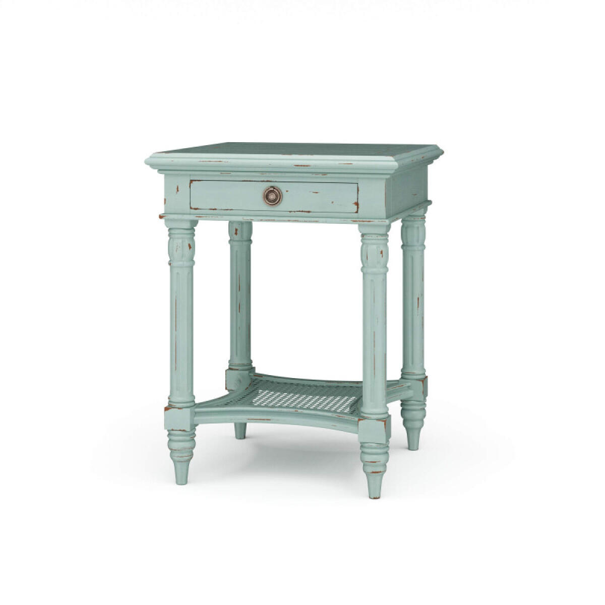 Montego Square End Table W/ Drawer End tables Blue 2 Montego Square End Table W/ Drawer End tables Blue 2