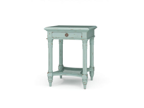 Montego Square End Table W/ Drawer End tables Blue