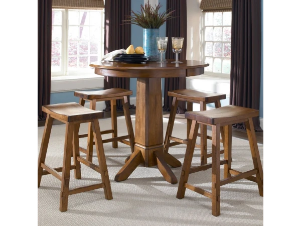 Creations 30 Inch Sawhorse Stool – Tobacco (RTA) Barstools Barstools