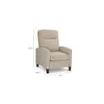 Emmett Track Arm Lay Flat Manual Recliner Chairs Bassett Furniture 19